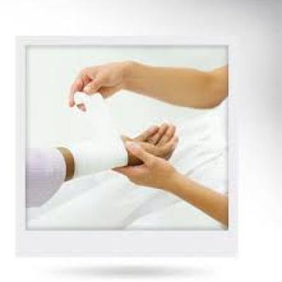 First Aid Hand Burn